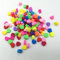 Koraliki z gliny polimerowej, Glina polimerowa, Serce, DIY, dostępnych więcej kolorów, 10mm, około 100komputery/torba, sprzedane przez torba