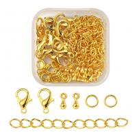 Zinc Alloy Jewelry Finding Set with Plastic Box & Iron plated DIY nickel lead & cadmium free Approx Sold By Box