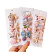 Children Hair Accessory Cloth cute & Girl 40mm Sold By Set