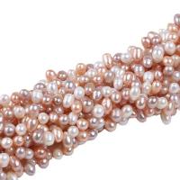 Perlas Arroz Freshwater, Perlas cultivadas de agua dulce, Bricolaje, color mixto, 5-6mm, Vendido para aproximado 14-15 Inch Sarta