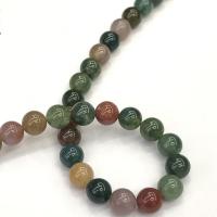 Regenbogen Jade Perle, rund, DIY & verschiedene Größen vorhanden, gemischte Farben, verkauft per ca. 38 cm Strang