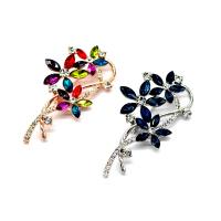 Rhinestone Brooch Zinc Alloy with Crystal Bouquet fashion jewelry & for woman & with rhinestone nickel lead & cadmium free Sold By PC
