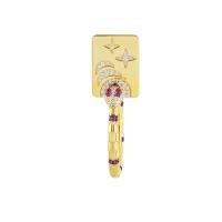 asymmetrische oorbellen, Zinc Alloy, Slang, gold plated, voor vrouw & met strass, meer kleuren voor de keuze, 40mm, Verkocht door PC