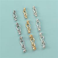 925 Sterling Silver S Hook Clasp plated DIY Sold By PC