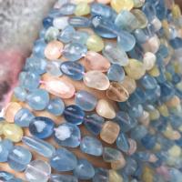 Koraliki z kameniem szlachetnym, Morganit, Bryłki, obyty, DIY & fasetowany, dostępnych więcej kolorów, 9-12mm, sprzedawane na około 15 cal Strand