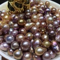 Cultured Baroque Freshwater Pearl Beads DIY & no hole multi-colored 10-13mm Sold By PC