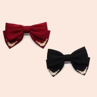 Cloth Bowkont Hair Clip Bowknot for woman 175mm Sold By PC