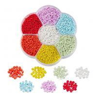 Glass Seed Beads Bead, med Plastlåda, DIY, blandade färger, 105x92x20mm, Säljs av Box