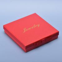 Papir Halskæde Box, Square, Bæredygtig, flere farver til valg, 190x190x43mm, Solgt af PC