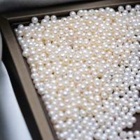 Apvalūs Kultūringas gėlavandenių perlų karoliukai, Gėlo vandens perlų, Turas, Pasidaryk pats, baltas, 3-4mm, Pardavė PC