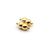 Titanium Steel Magnetic Clasp gold color plated Sold By Lot