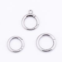 Stainless Steel Spring Ring Clasp 316 Stainless Steel Donut DIY original color Sold By PC