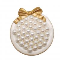 Shell Pearl Half Hole Bead polished DIY & half-drilled white Approx 0.9mm Sold By PC