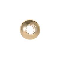 Brass Jewelry Beads Flat Round 14K gold plated DIY nickel lead & cadmium free 3.40mm Sold By PC