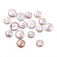 Freshwater Pearl  Button Flat Round DIY white Sold By PC