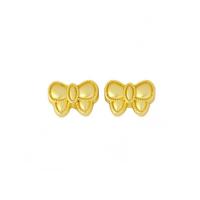 Zinc Alloy Spacer Beads Bowknot gold color plated DIY golden nickel lead & cadmium free Approx 1.5mm Sold By Bag
