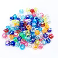 Transparent Acrylic Beads barrel DIY mixed colors Approx Sold By Bag
