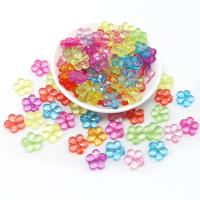 Transparent Acrylic Beads Flower DIY mixed colors Approx Sold By Bag