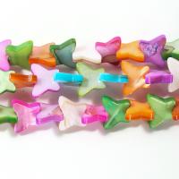 Naturfarvet Shell Perler, Butterfly, poleret, du kan DIY, flere farver til valg, 12x10x3mm, Solgt Per Ca. 19 inch Strand