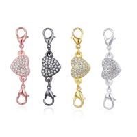 Zinc Alloy Magnetic Clasp plated DIY & with rhinestone nickel lead & cadmium free Sold By PC