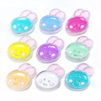 Transparent Acrylic Beads, Rabbit, DIY & enamel, more colors for choice, 24x22x9mm, Approx 100PCs/Bag, Sold By Bag