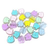 Transparent Acrylic Beads, Rabbit, DIY & enamel, more colors for choice, 20x15mm, Approx 100PCs/Bag, Sold By Bag