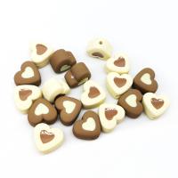 Frosted Acrylic Beads Heart DIY & enamel Approx Sold By Bag