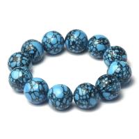 Fashion Turquoise Bracelets Round fashion jewelry & for man 20mm Sold By Strand