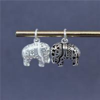 925 Sterling Silver Pendant Elephant DIY Sold By PC