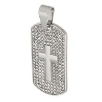 Stainless Steel Cross Pendants 316 Stainless Steel polished fashion jewelry & for woman original color Approx 6mm Sold By Lot