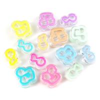 Transparent Acrylic Beads, Music Note, DIY & different styles for choice & enamel, more colors for choice, Approx 100PCs/Bag, Sold By Bag