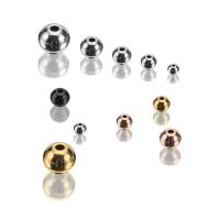 Stainless Steel Beads 304 Stainless Steel Round Vacuum Ion Plating DIY Approx Sold By Bag