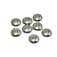 Spojnice od nehrđajućeg čelika perle, 304 nehrđajućeg čelika, Rondelle, uglađen, različite veličine za izbor, izvorna boja, 20računala/Lot, Prodano By Lot