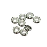 Stainless Steel Spacer Beads 304 Stainless Steel Rondelle polished original color Approx 3mm Sold By Lot