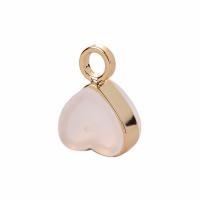 Brass Ear Nut Component with Silicone Heart plated anti-skidding Sold By PC