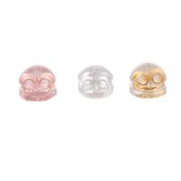 Brass Ear Nut Component with Silicone plated anti-skidding & DIY Sold By Bag