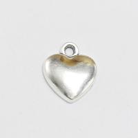 Zinc Alloy Heart Pendants silver color plated DIY Sold By PC