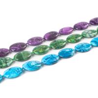 Perlas naturales ágata loca, Ágata loca, Óvalo, Bricolaje & diverso tamaño para la opción, más colores para la opción, Vendido por Sarta