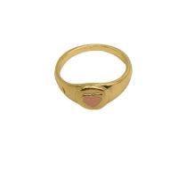 Zinc Alloy Finger Ring plated for woman & enamel 17.70mm Sold By PC