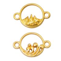 Zinc Alloy Connector gold color plated DIY & hollow Approx 1.5mm Sold By PC