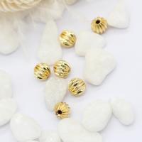 Brass Jewelry Beads Pumpkin 14K gold plated DIY nickel lead & cadmium free Sold By PC