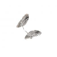 Brass Stick Pin Wing Shape plated DIY nickel lead & cadmium free Sold By Pair