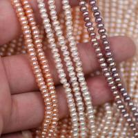 Ferskvandsperle Bead, mode smykker & naturlige & du kan DIY, flere farver til valg, 3-4mm, Solgt Per 38 cm Strand