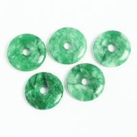 Jadeit Anhänger, Kreisring, unisex, grün, 25x4.60mm, verkauft von PC