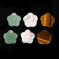 مجوهرات الأحجار الكريمة الخرز, حجر طبيعي, زهرة, ديي & مواد مختلفة للاختيار, المزيد من الألوان للاختيار, 25x6mm, تباع بواسطة PC