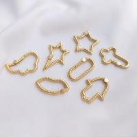 Brass Snap Clasp Zinc Alloy 18K gold plated DIY Sold By PC