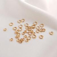 Brass Open Jump Ring Donut gold color plated DIY Sold By Bag
