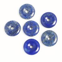 Pendentifs Lapis Lazuli, beignet, unisexe, bleu, 20x4.65mm, Vendu par PC