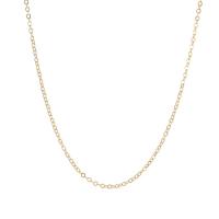 Brass Ovalni Chain, Mesing, s 5cm Produžetak lanac, 14K pozlatom, bez spolne razlike, nikal, olovo i kadmij besplatno, Dužina Približno 45 cm, Prodano By PC