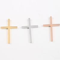 Stainless Steel Cross Pendants 304 Stainless Steel polished DIY Sold By PC